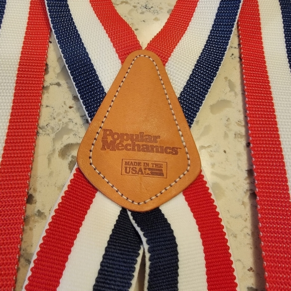 Vintage Popular Mechanics Patriotic‎ Suspenders NEW - Picture 3 of 5
